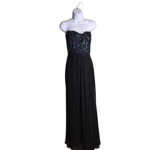 Jim HJelm Occasions Black Coset Gown Sz.12 Goth bridesmaid Whimsigoth  Vintage
